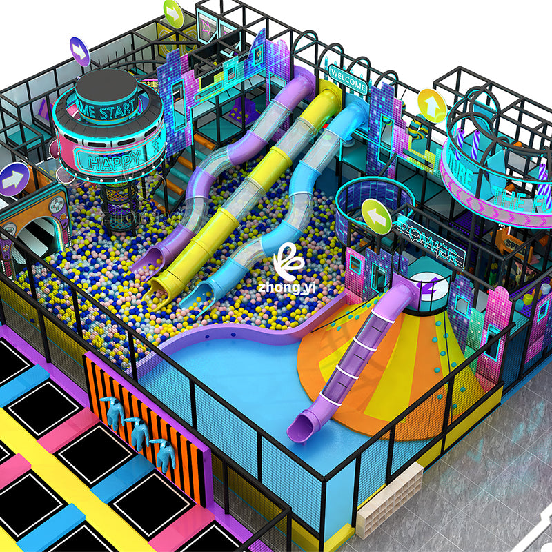 Large commercial trampoline park manufacturer
