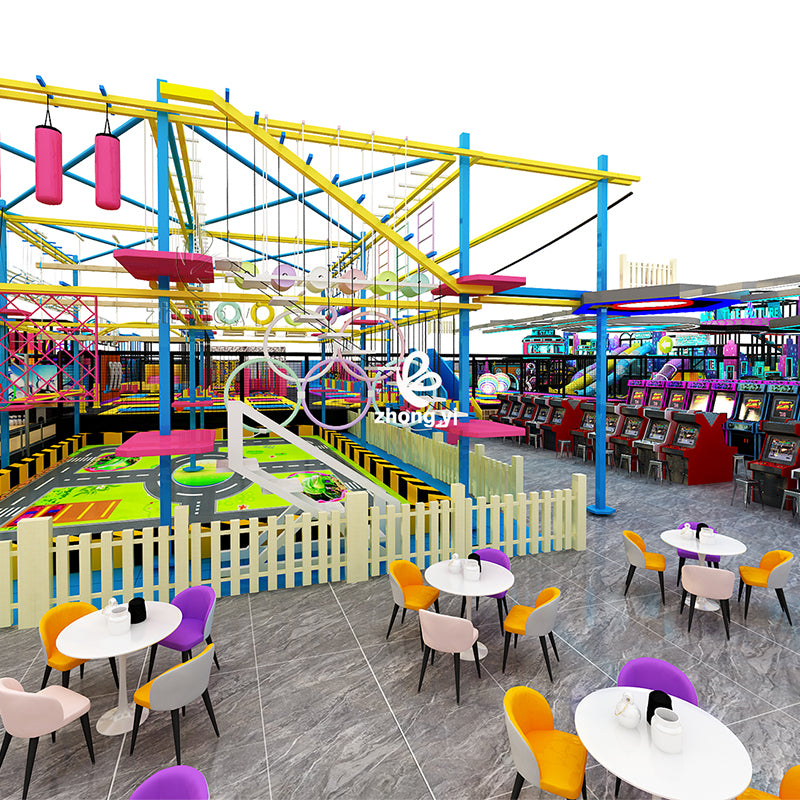 Large commercial trampoline park manufacturer